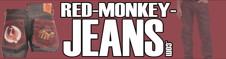 red monkey jeans